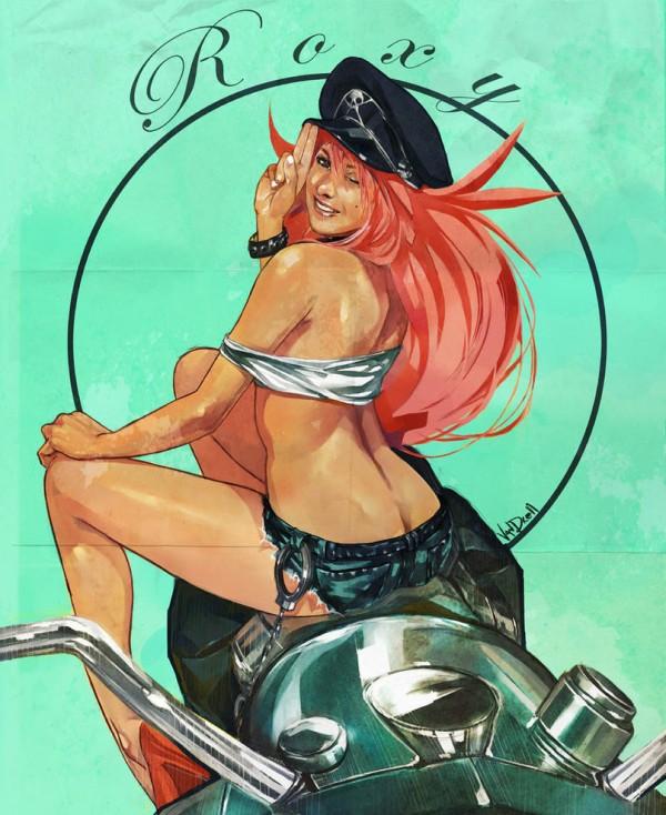 final fight roxy pin up