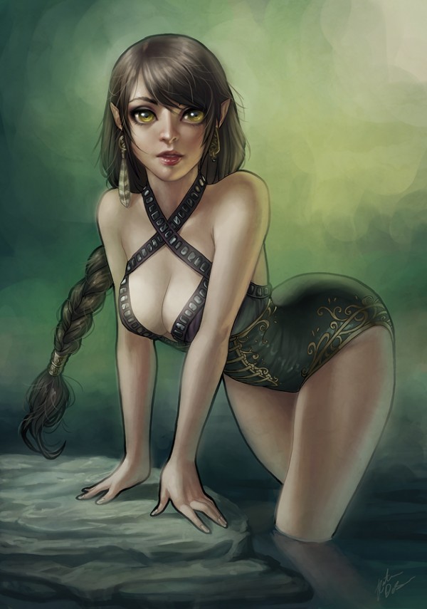 Wading_by_yumedust wading