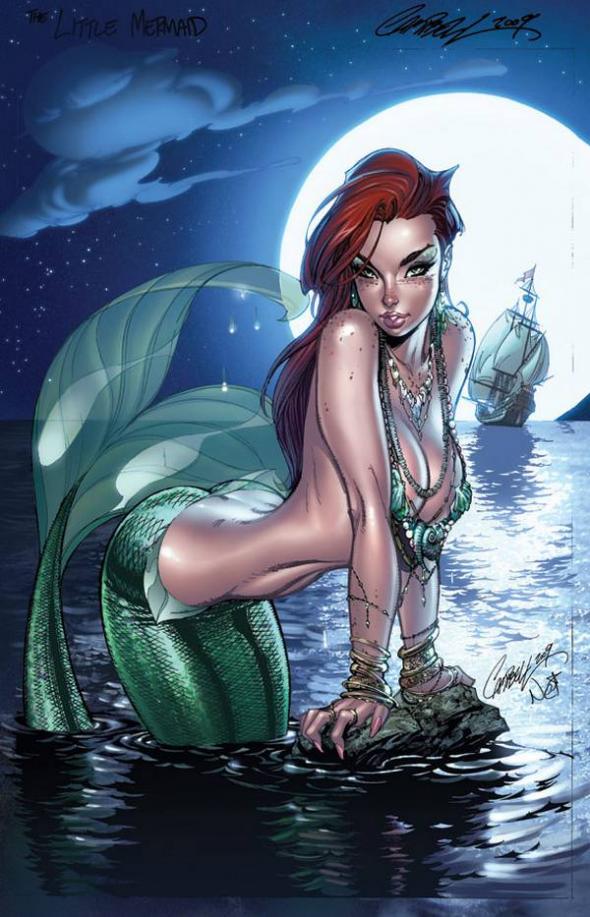 the_little_mermaid_2010_by_j_scott_campbell590-917 the little mermaid