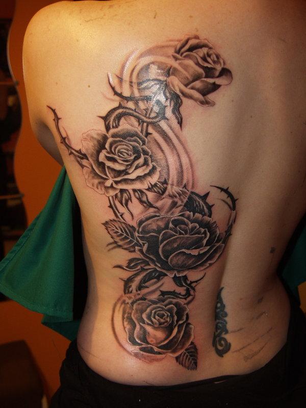 Rose Back Tattoo