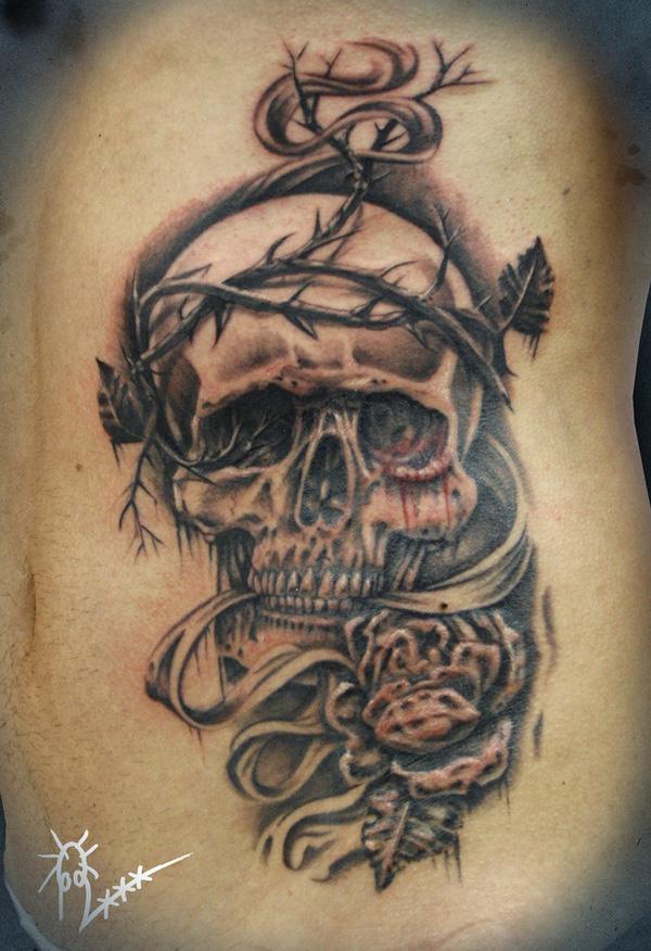 SKULL'N'CAMELIA - 100 ảnh vui nhộn Skull Tattoo Designs <3 <3