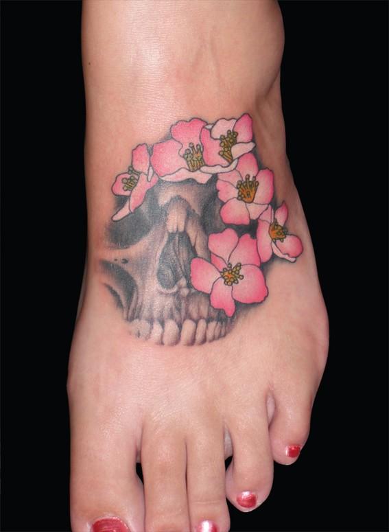 Skull Foot Tattoos