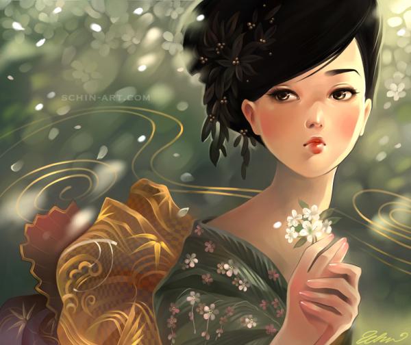 autumn by luciole - Fantasy Digital Portraits by Schin Loong  <3 <3