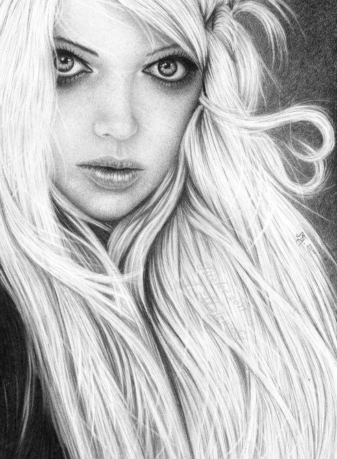 She  - Portrait Drawings by Justine  <3 <3
