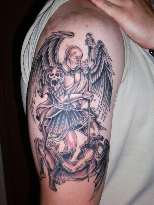 Thiên thần và ác quỷ hình xăm - 60 Thánh Thiên thần Tattoo Designs <3 <3