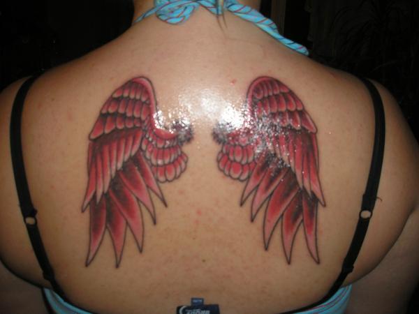 đôi cánh thiên thần - 60 Thánh Thiên thần Tattoo Designs <3 <3