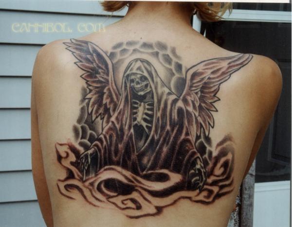 Vanessa thần chết tat - 60 Thánh Thiên thần Tattoo Designs <3 <3