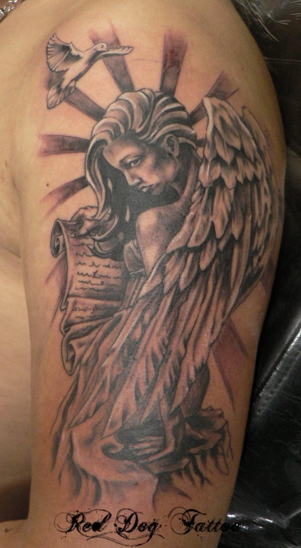 Thiên thần hình xăm - 60 Thánh Thiên thần Tattoo Designs <3 <3