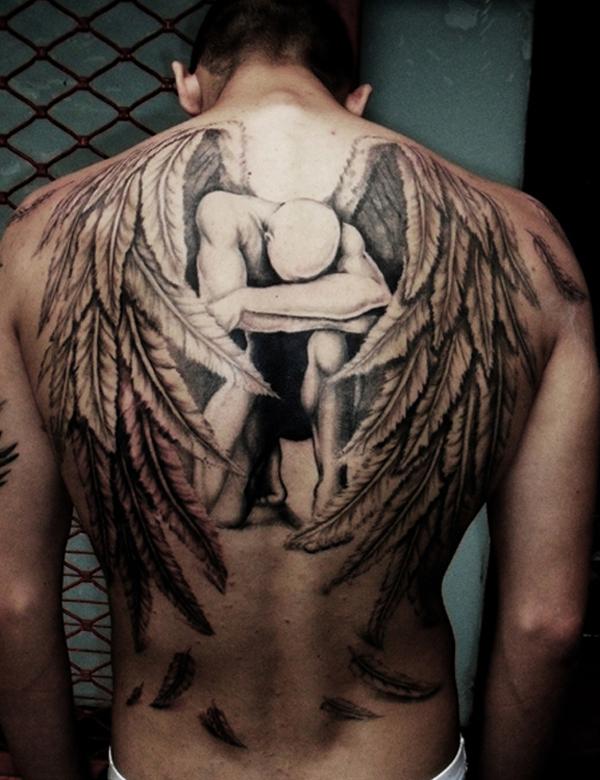 angel-xăm-men - 60 Thánh Thiên thần Tattoo Designs <3 <3