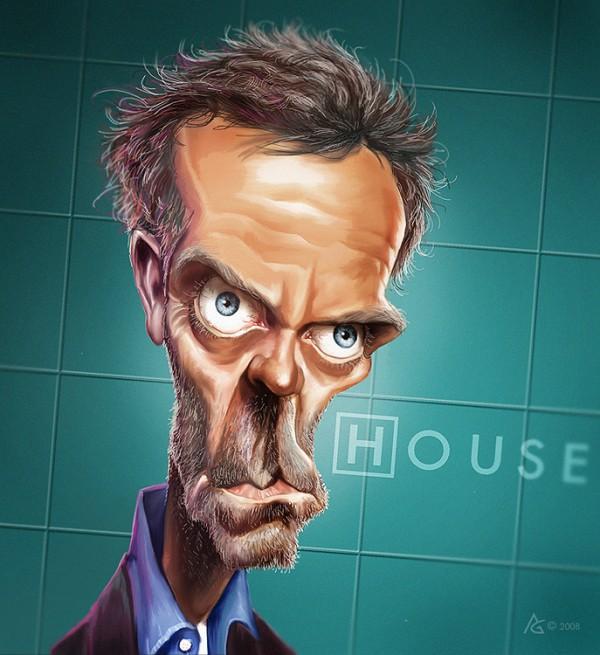 caricature dr house - Caricature Illustrations by Anthony Geoffroy | Art and Design 