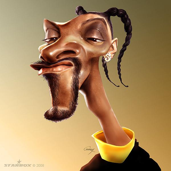 snoop dog - Caricature Illustrations by Anthony Geoffroy | Art and Design 