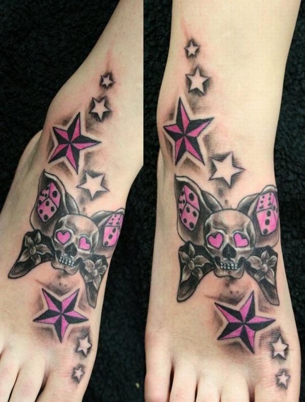 Butterflyskull Stars hồng TAT - 25 ảnh vui nhộn sao Tattoo Designs <3 <3