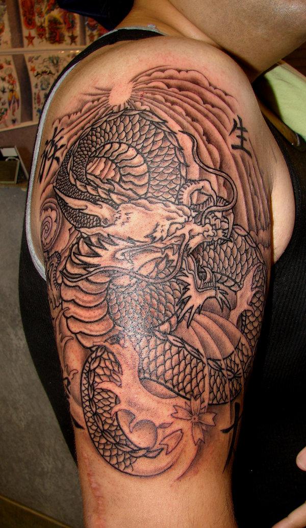 Rồng Châu Á - 30 ảnh vui nhộn Dragon Tattoo Designs <3 <3