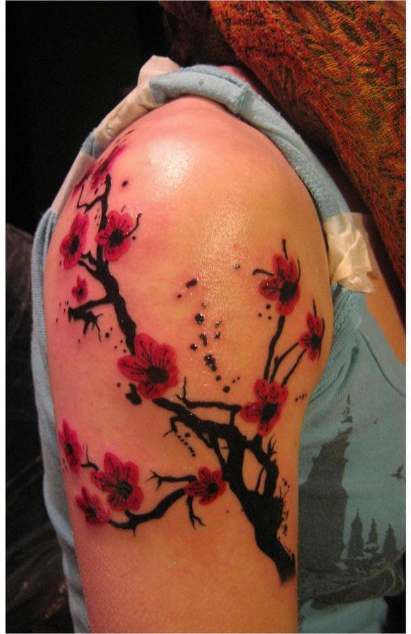 Chery Blossoms-Sakura - 30 ảnh vui nhộn Cherry Tattoos Designs <3 <3