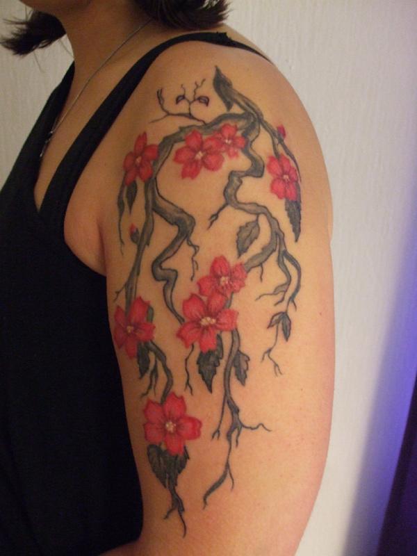 khá hoa hình xăm trên cánh tay - 30 ảnh vui nhộn Cherry Tattoos Designs <3 <3