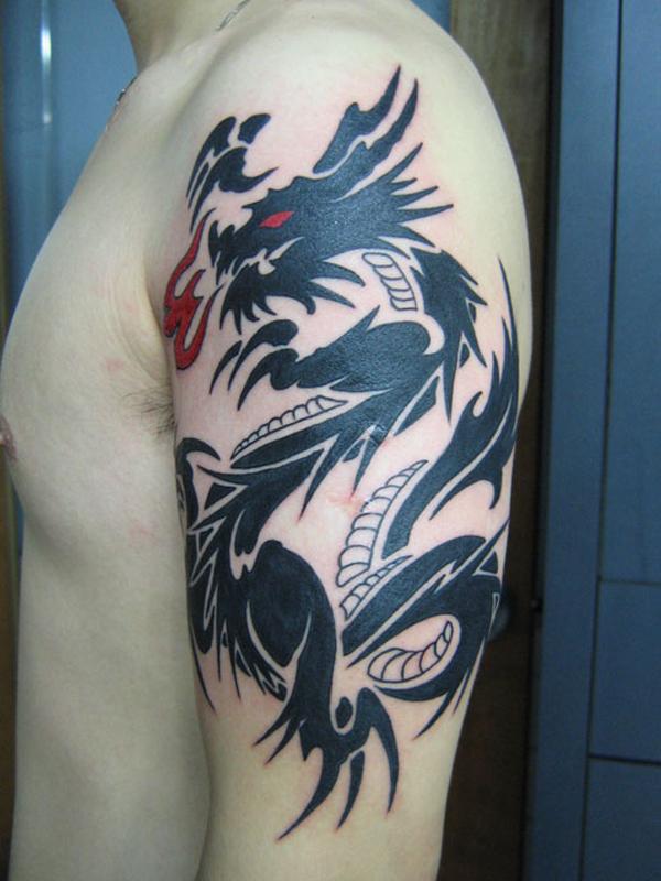 Tribal rồng - 30 ảnh vui nhộn Dragon Tattoo Designs <3 <3