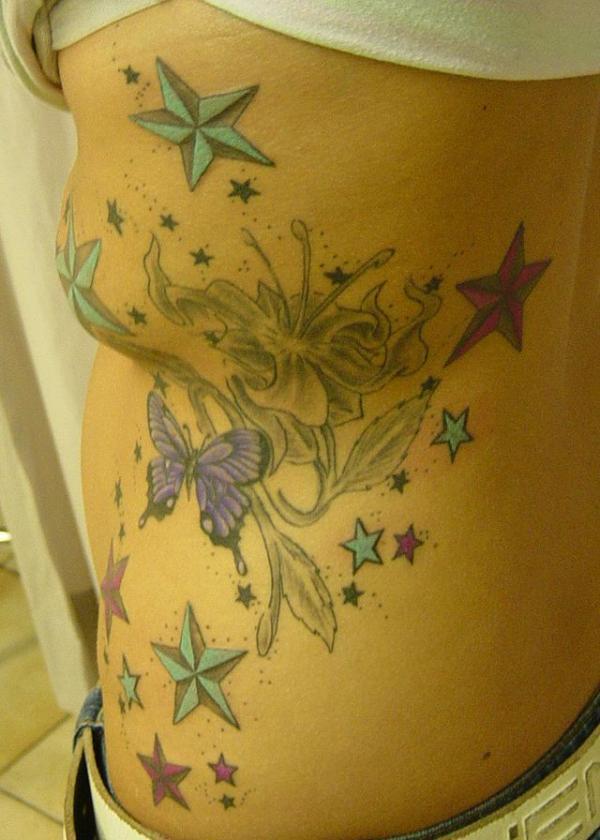 ButterflyFlowerStar Tattoo - 25 ảnh vui nhộn sao Tattoo Designs <3 <3