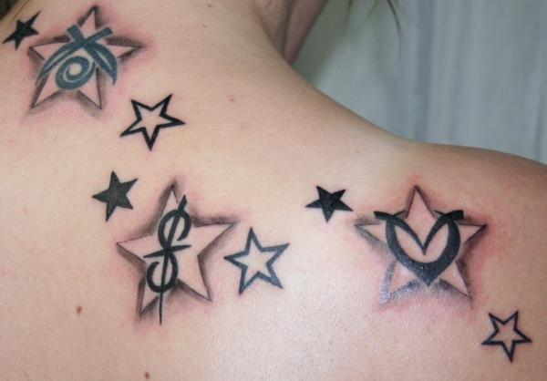 nhiều ngôi sao thư xăm - 25 ảnh vui nhộn sao Tattoo Designs <3 <3