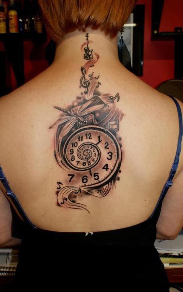 Nhạc hình xăm trên lưng - 60 ảnh vui nhộn Tattoo Designs nhạc <3 <3