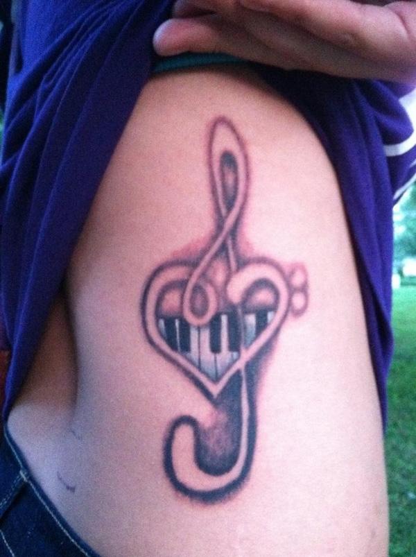 Nhạc hình xăm - 60 ảnh vui nhộn Tattoo Designs nhạc <3 <3
