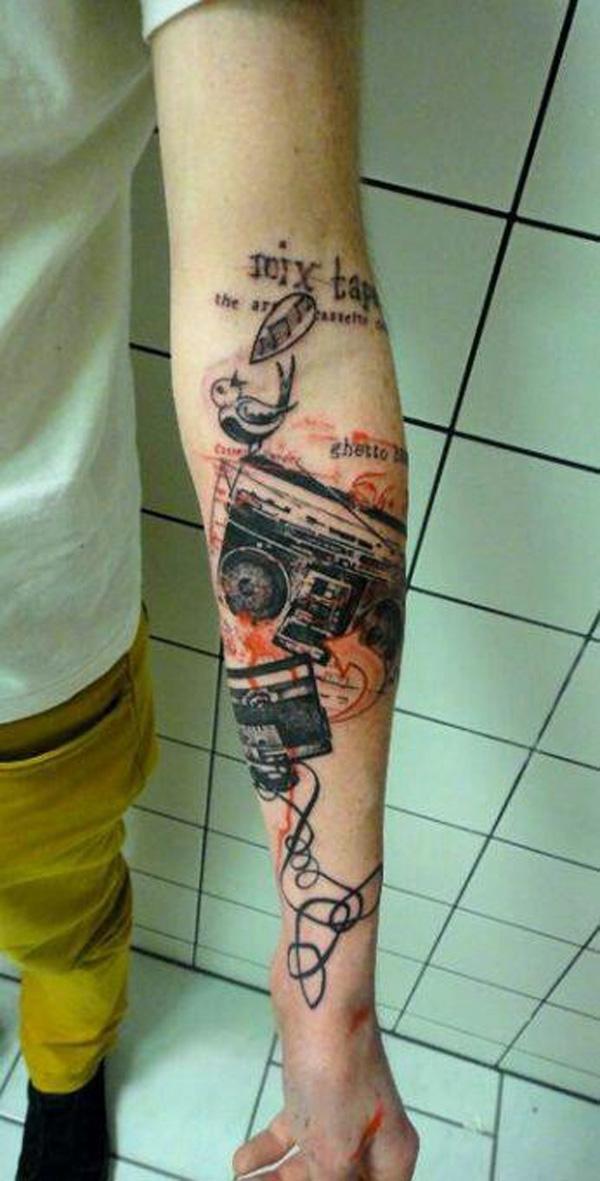 Âm nhạc tap xăm - 60 ảnh vui nhộn Tattoo Designs nhạc <3 <3