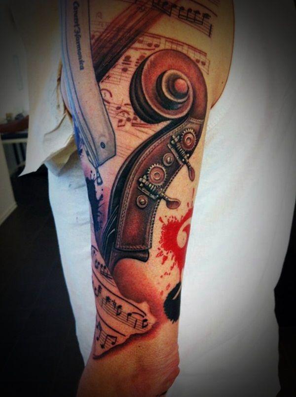 Nhạc hình xăm - 60 ảnh vui nhộn Tattoo Designs nhạc <3 <3