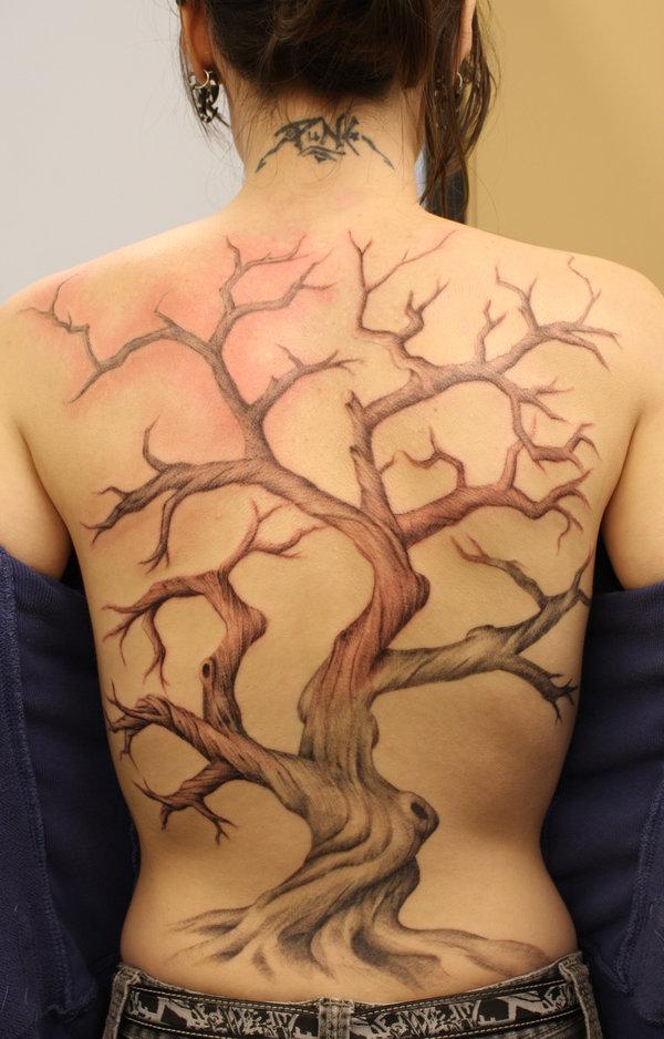 Tree Tattoo On Back