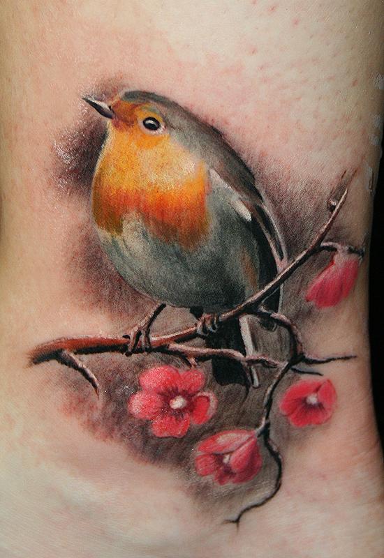 Robin Bird Tattoo