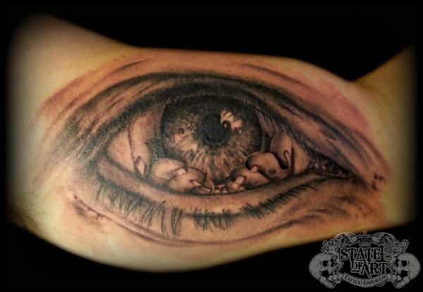  Tattoo Eye - 50 Điên mắt xăm <3 <3