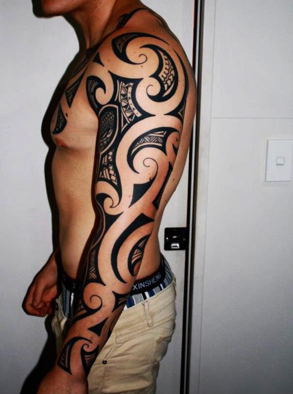 Hawaiian Tribal Tattoo Sleeves