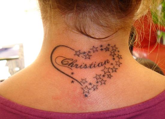 Heart Tattoo With Names
