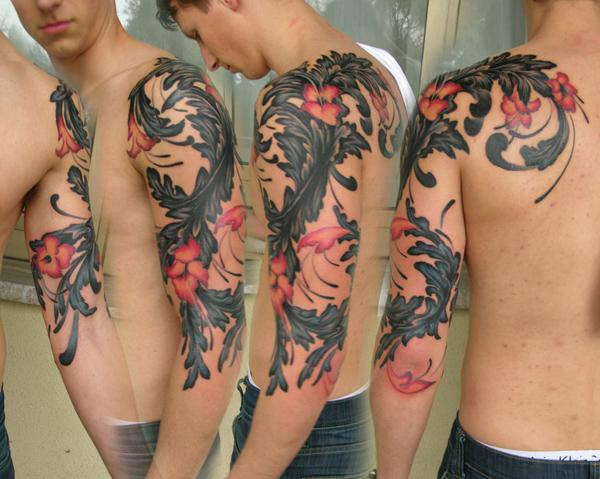 Na Uy hoa thiết kế - 50+ mát Sleeve Tattoo Designs <3 <3