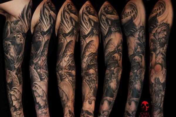 Tượng sleeve - 50 + mát Sleeve Tattoo Designs <3 <3