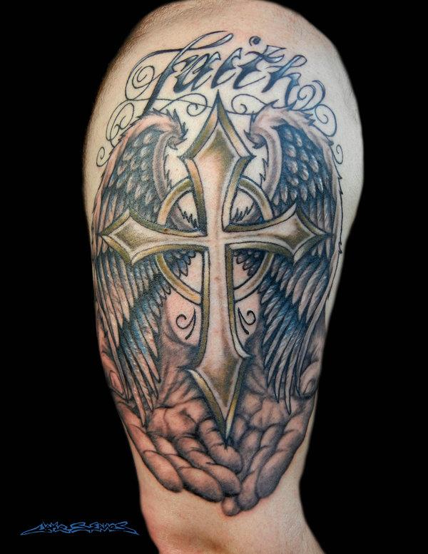Faith Chữ thập Tattoo - 50 Creative Chữ thập Tattoo Designs <3 <3