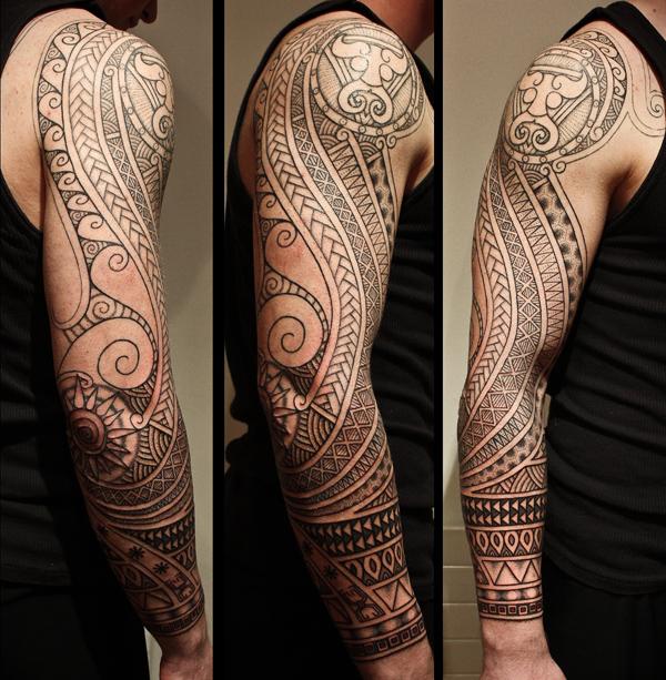 Polynesian quá trình sleeve - 50 + mát Sleeve Tattoo Designs <3 <3