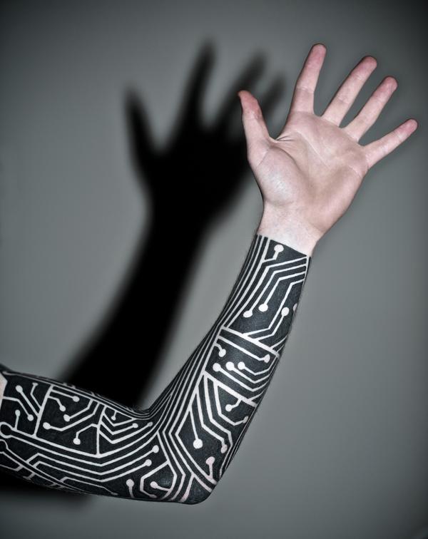 Điện cảm hứng blackwork tay hình xăm - 50 + mát Sleeve Tattoo Designs <3 <3