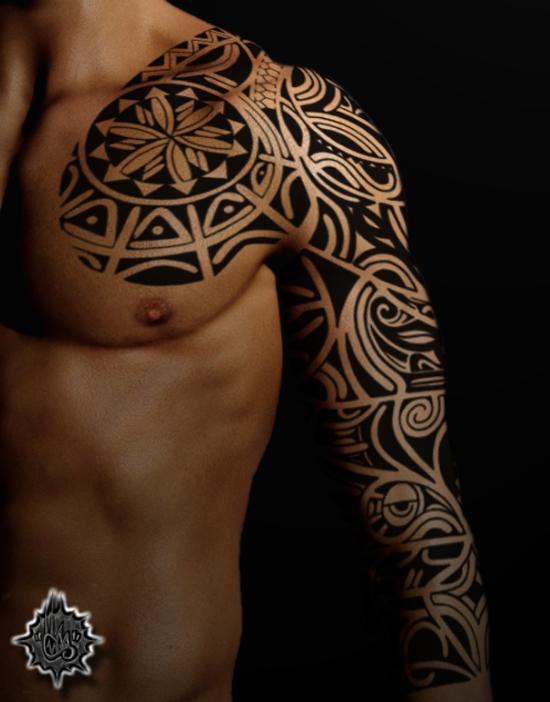 Bộ lạc tay - 50+ mát Sleeve Tattoo Designs <3 <3