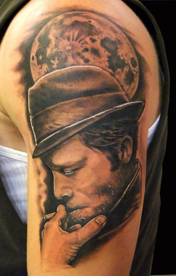 Tom Waits - 45 ảnh vui nhộn Portrait Tattoo Designs <3 <3