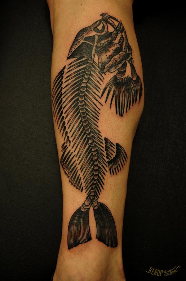 cá hình xăm - 50 ảnh vui nhộn Fish Tattoo Designs <3 <3