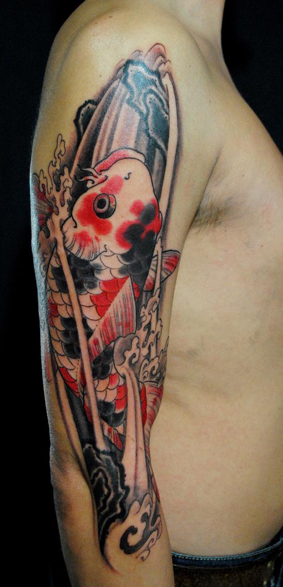 Kyoto Koi, cá chép GAKKIN TATTOO - 50 ảnh vui nhộn Fish Tattoo Designs <3 <3