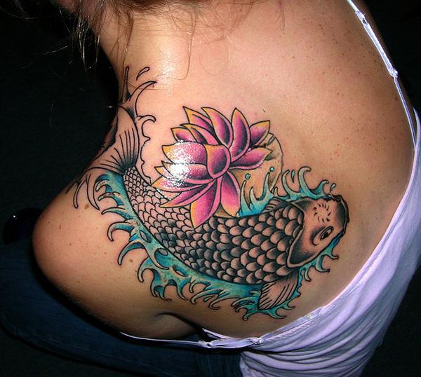 koi hình xăm mới của Christine - 50 ảnh vui nhộn Fish Tattoo Designs <3 <3