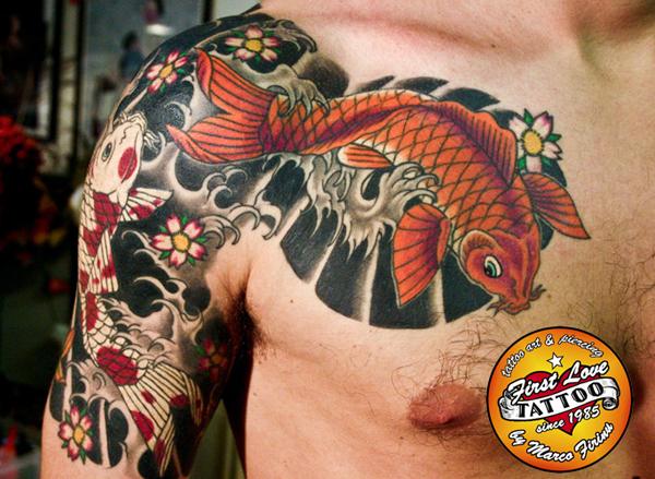 cá chép - 50 ảnh vui nhộn Fish Tattoo Designs <3 <3