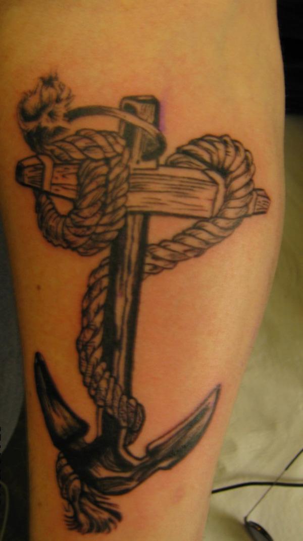 Black Anchor Tattoo - 35 Awesome Anchor tattoo Designs  <3 <3