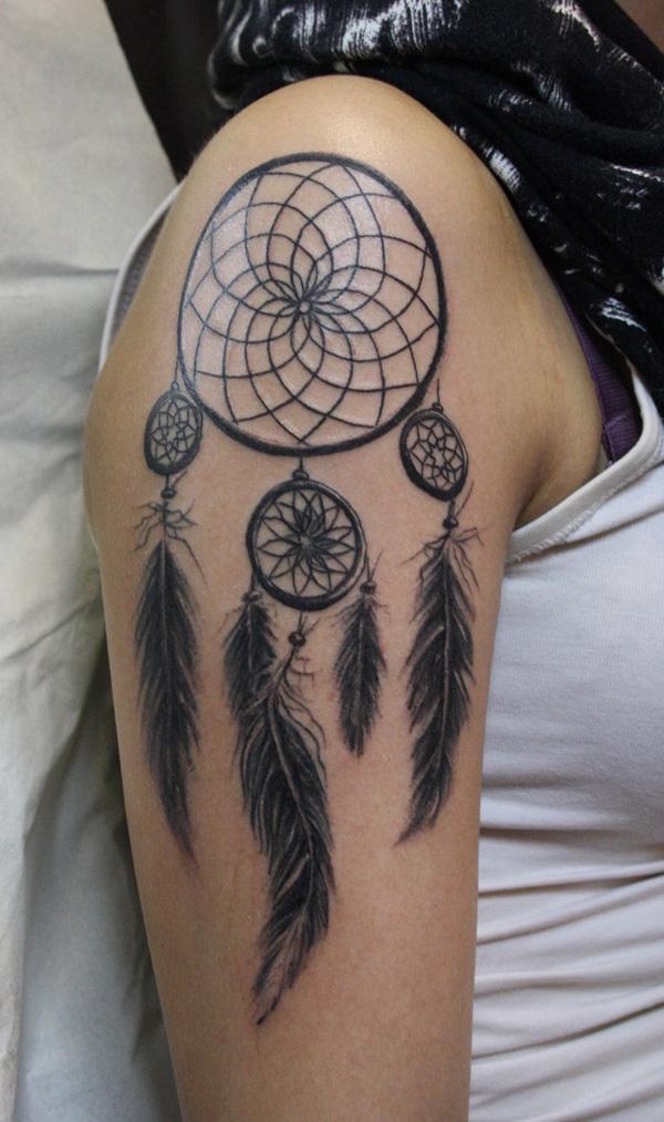 Thigh Tattoo Dreamcatcher