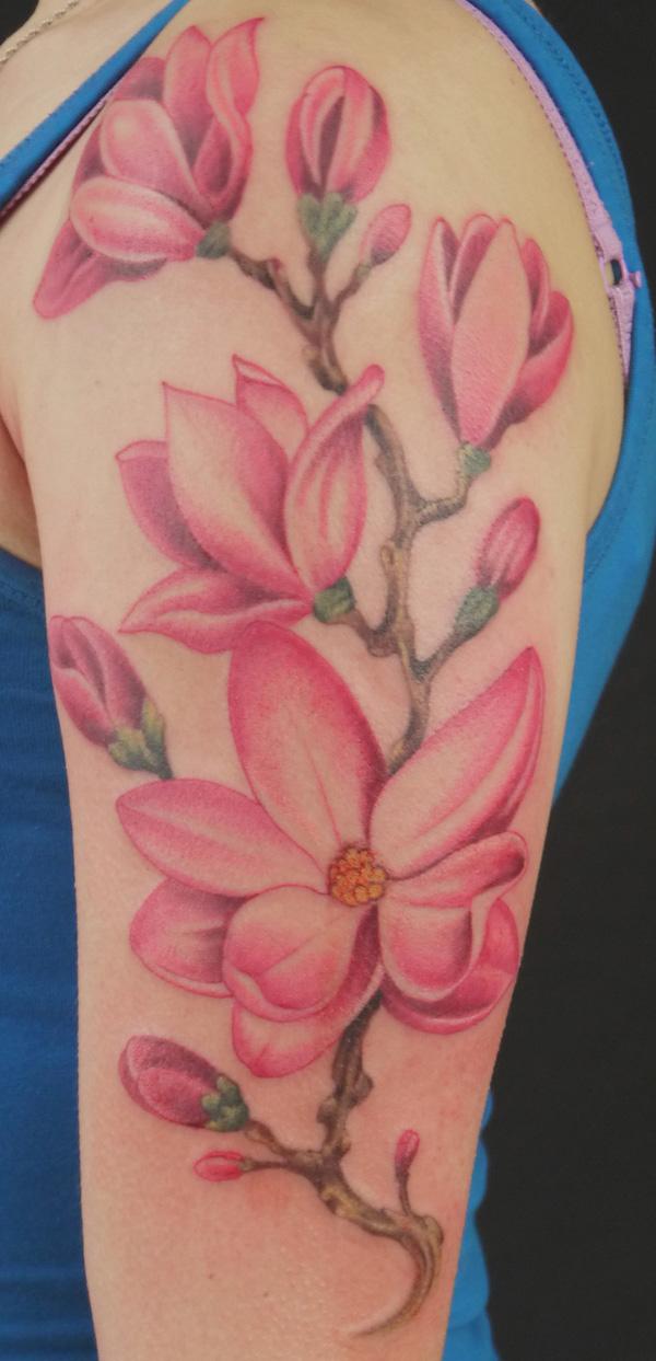 Magnolia hình xăm - 65 + đẹp Flower Tattoo Designs <3 <3