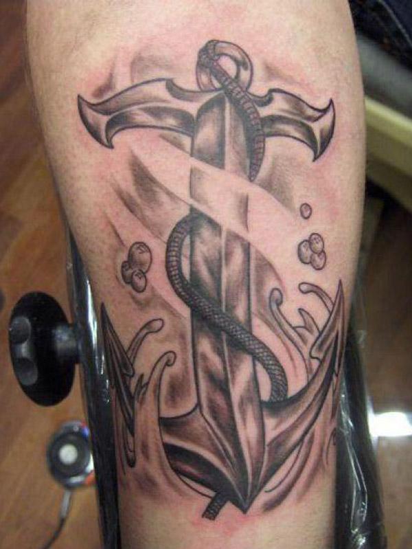 Anchor Tattoos on arm - 35 Awesome Anchor tattoo Designs  <3 <3