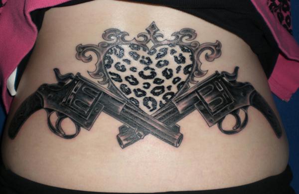 súng xăm - 35 ảnh vui nhộn Gun Tattoo Designs <3 <3