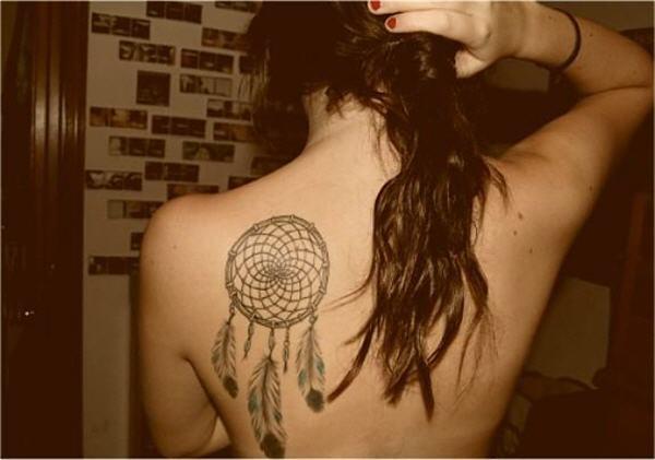 sexy hình xăm trên lưng Dreamcatcher - 50 Dreamcatcher Tattoo Designs Phụ nữ <3 <3