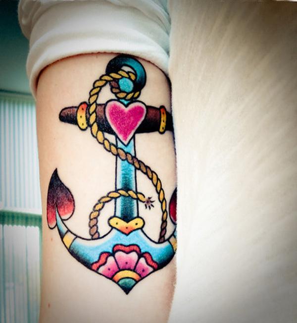 anchor tattoo on arm - 35 Awesome Anchor tattoo Designs  <3 <3