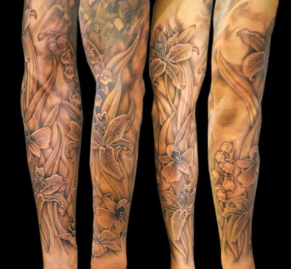 hoa tay - 80+ Ví dụ Awesome Full Sleeve Tattoo Ý tưởng <3 <3
